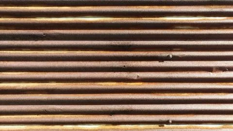 Old rusty zinc wall texture and background. Stock Photos