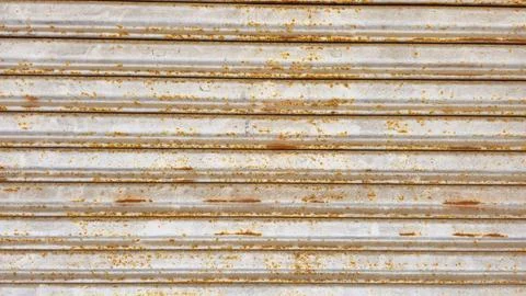 Old rusty zinc wall texture, isolated textured background Stock Photos