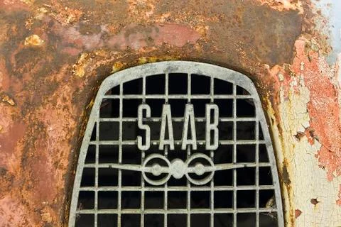 Old Saab Car Stock Photos