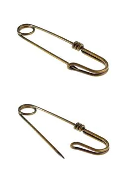 Old safety pin Stock Photos