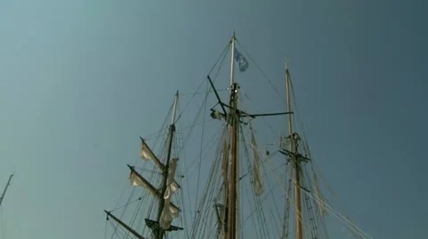 Old sail mast 03 Video stock 12717193