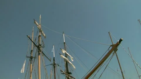 Old sail mast 04 Video stock 12717255