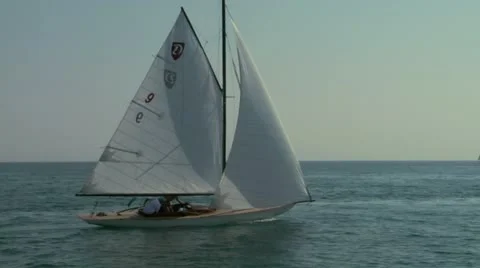 Old sail regatta 01 Stock Footage 12717971