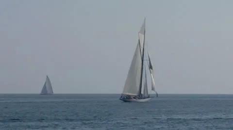 Old sail regatta 24 Stock Footage 12721174