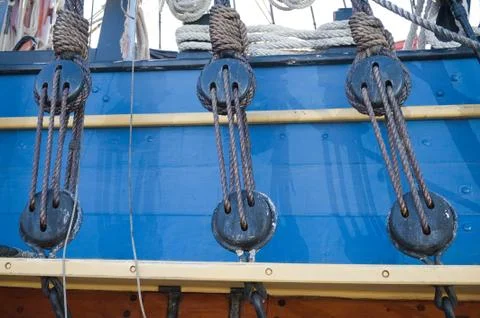 Old sailing ship Stockfoto's