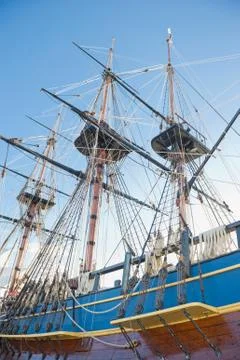 Old sailing ship Stock Photos