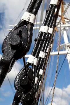 Old sailing ship Stock Photos