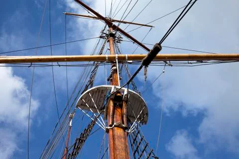 Old sailing ship Stock Photos