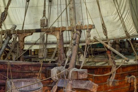 Old sailing ship Stock Photos