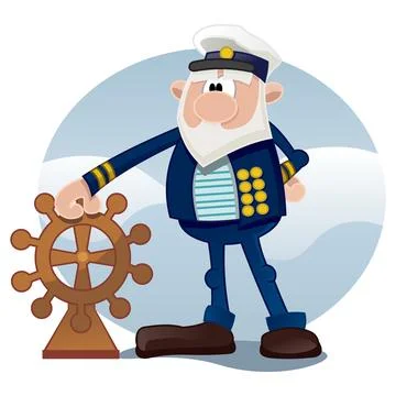 Old sailor Stock Illustration