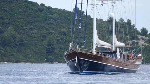 Old Sailor Pasing by Stock Footage 81912879