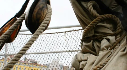 Old sails 2 Video stock 971017