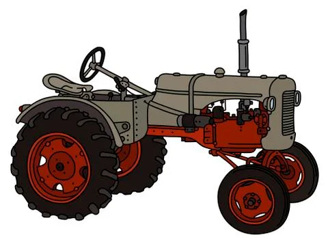The old sand tractor Stock Illustration