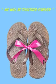 Old sandals. Stock Photos