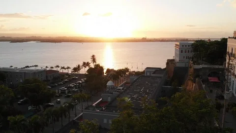 Old SanJuan 2K Drone Vídeos de archivo 100378911
