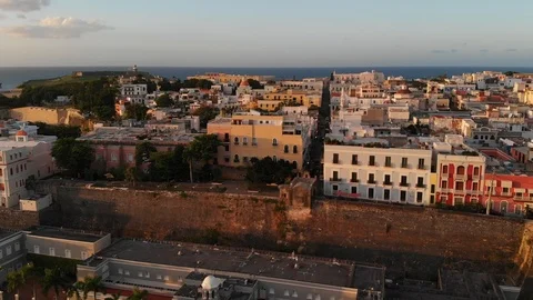Old SanJuan4 2K Drone Stock Footage 100378898