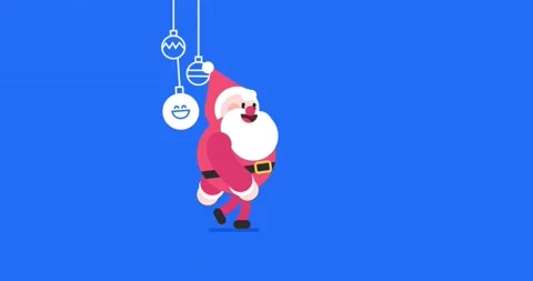 Old Santa running Animation 스톡 동영상 144055789