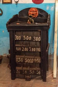 Old sapo game structure Stock Photos