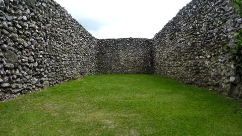 Old Sarum, England, UK Stock Footage 77887174