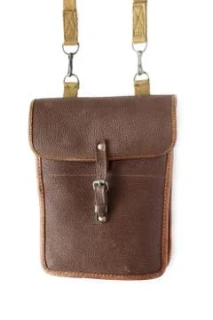 Old satchel Stock Photos