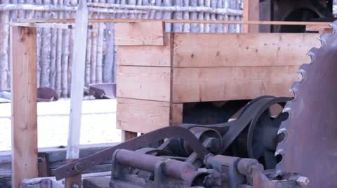 Old Saw Mill Stock Footage 22359581