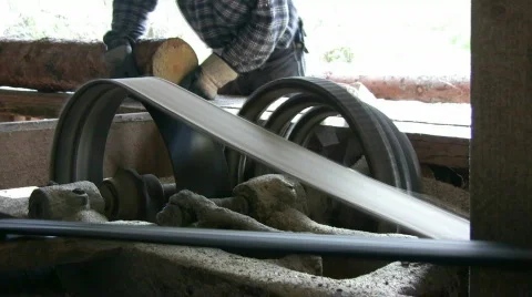 Old sawmill Stock Footage 443618