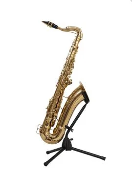 Old saxophone Stock Photos