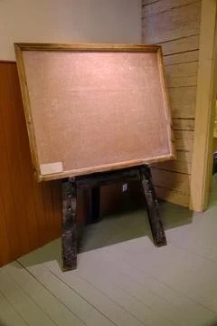 Old school blackboard. Learning aid for easier learning of learning topics... Foto stock