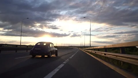 Old school car Stock Footage 162065742