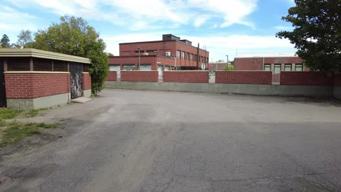 The old school centre of Kirkkonummi Stock Footage 282482812