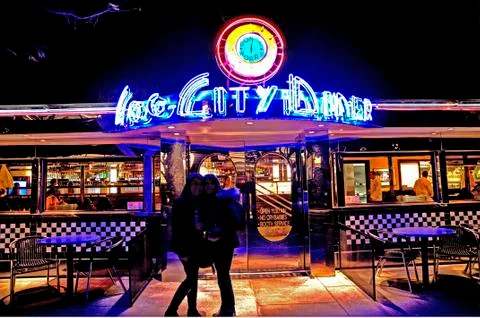 Old School Diner Foto stock