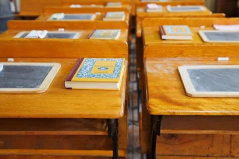 Old school house reader Stock Photos