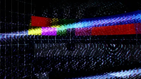 Old School TV Glitch Pack Stock Footage 95775497