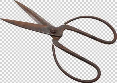 Old scissors Isolated Stock Photos