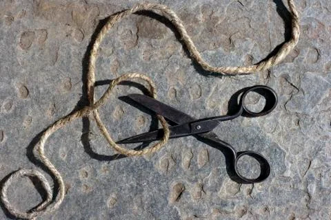 Old scissors Stock Photos