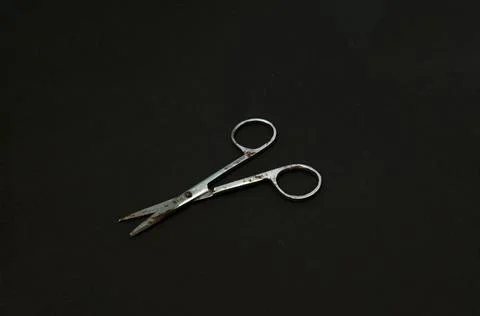Old scissors with rust on it Foto stock