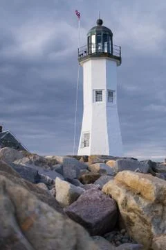 Old Scituate Light Stock Photos