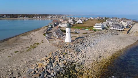 Old Scituate Lighthouse, Scituate, MA, USA Stock Footage 172048799