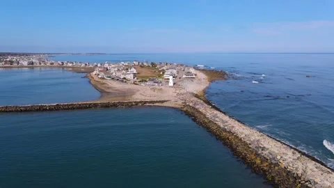 Old Scituate Lighthouse, Scituate, MA, USA 動画素材 172048800