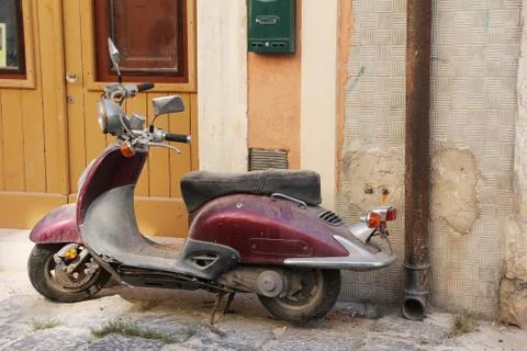 Old scooter Stock Photos