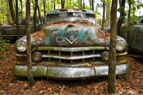 Old Scrap Car Stock Photos