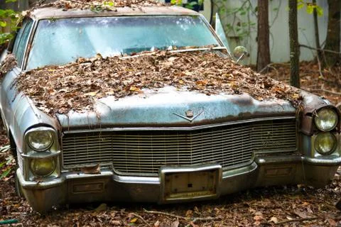 Old Scrap Car Stock Photos