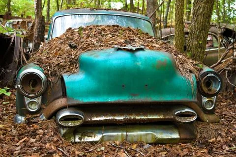 Old Scrap Car Stock Photos