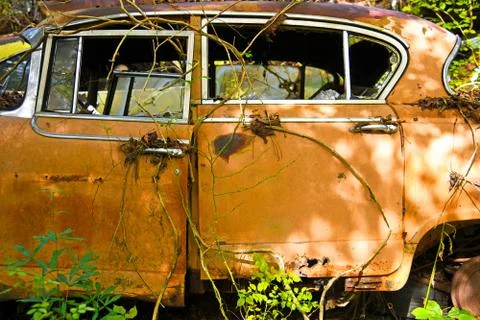 Old Scrap Car Stock Photos