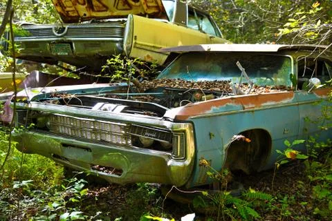 Old Scrap Car Stock Photos