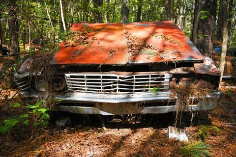 Old Scrap Car Stock Photos