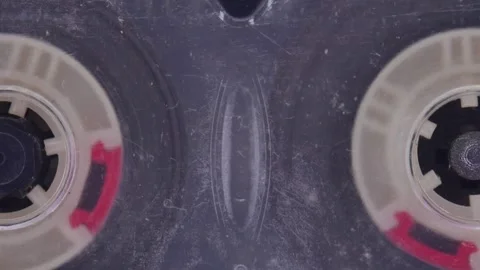 Old scratched audio cassette. Stock Footage 160199819