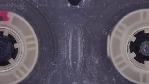 Old scratched audio cassette. Video stock 160199833