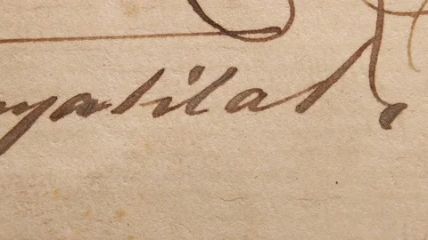 Old Scripts Stock Footage 74250491