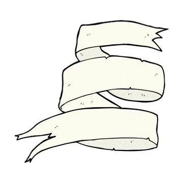 Old scroll banner comic cartoon Stock Illustration